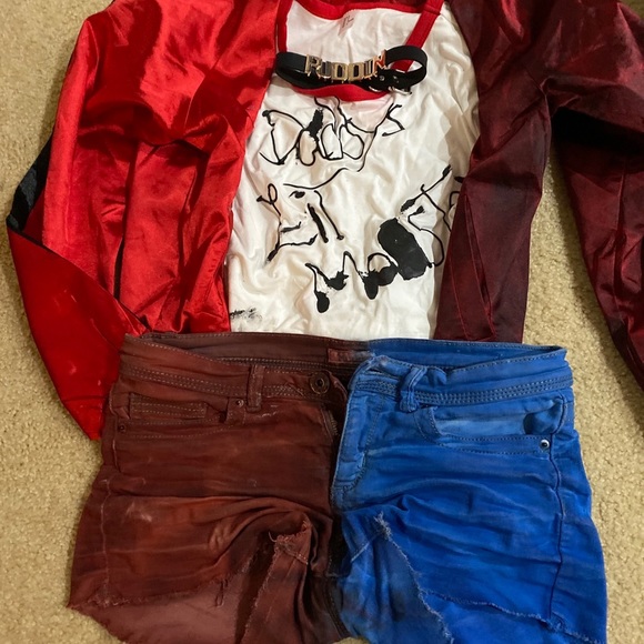 Harley Quinn homemade costume includes all pieces in picture size small - Picture 3 of 4
